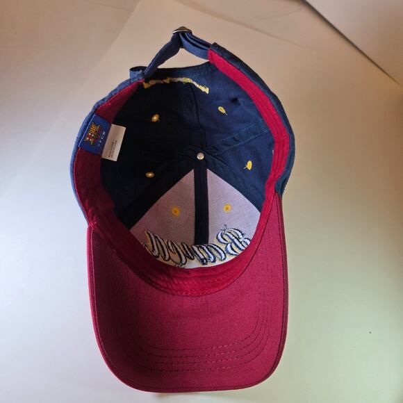 FC Barcelona Barça Adjustable Hat Rhinox Official Product Maroon Navy FCB Crest - Picture 6 of 9